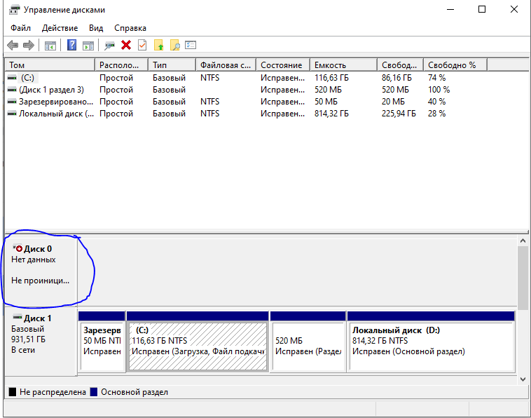 Проблема с ssd после переустановки windows