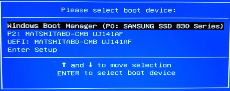 Boot menu запуск Windows с разных дисков