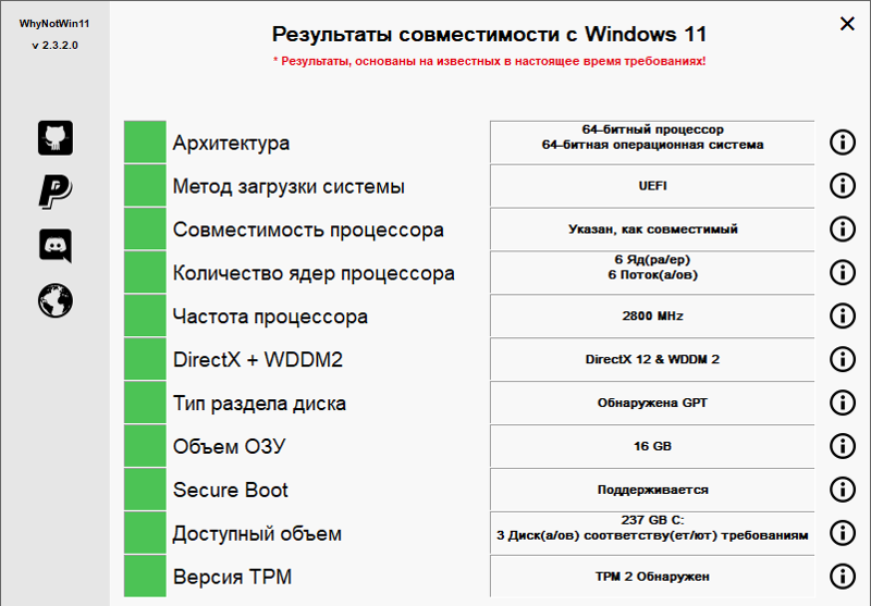 Подскажите, PC Health Check верно определяет совместимость ПК и Windows 11