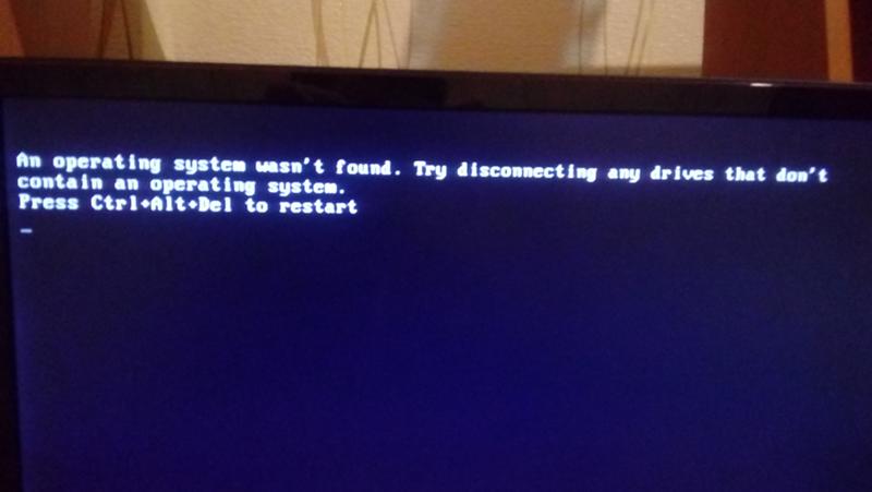 Что делать если при запуске компьютера с флешкой установщика windows 10 ошибка an operating system - 1