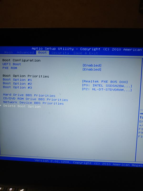 Ноутбук. Проблема. Загрузка. Виндовс. БИОС. Exiting pxe rom. Без no bootable device. Как исправить - 2