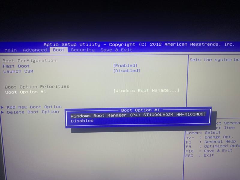 Как сделать, что бы отображался жёсткий диск. А не Windows Boot Manedger - 1