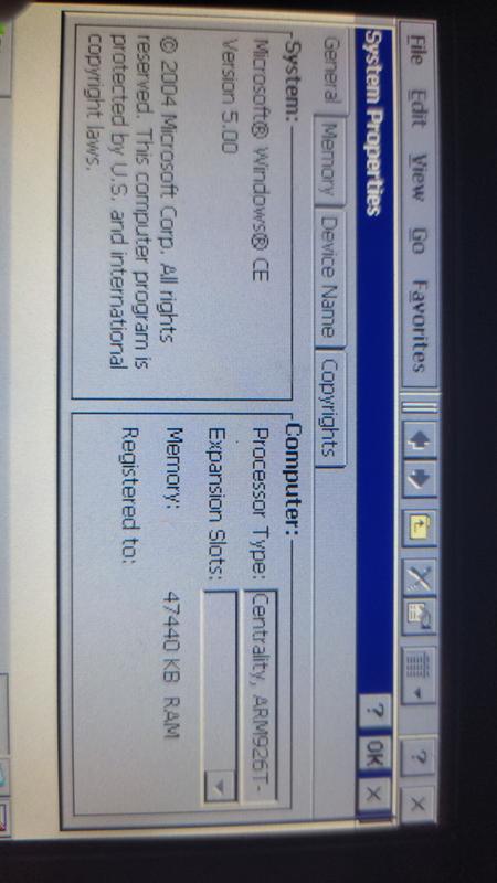 Windows ce 4Gb память 60Mb оперативки