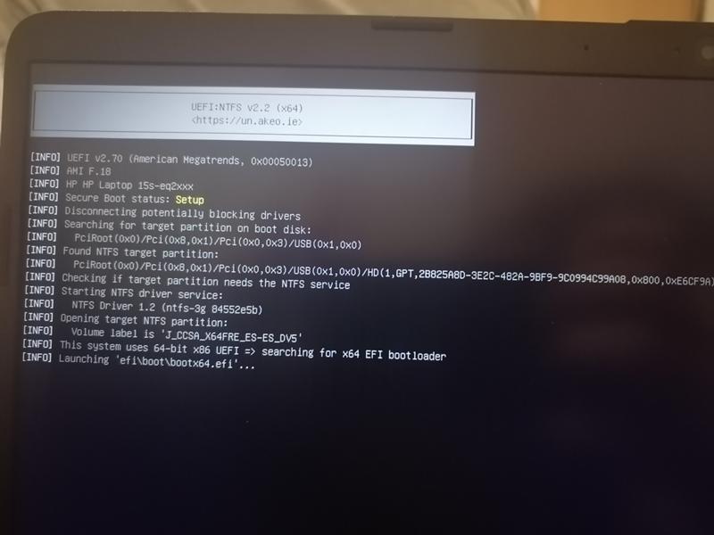 Не получается установить Windows на новый ноутбук hp 15s - 1