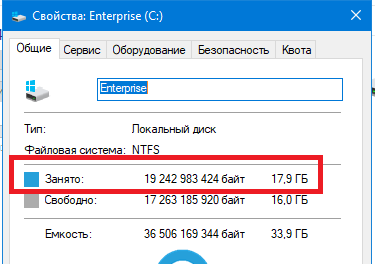 Вчера после установки винды диск с весил 33Gb, сегодня включил уже 34.1 .Почему