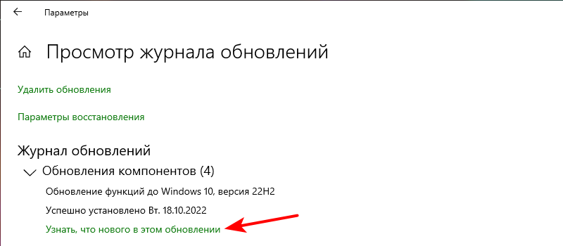 Пришло обновление windows 10 22H2