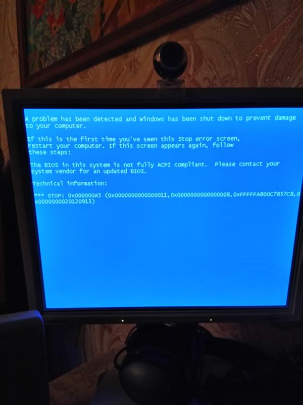 Проблема с установкой windows