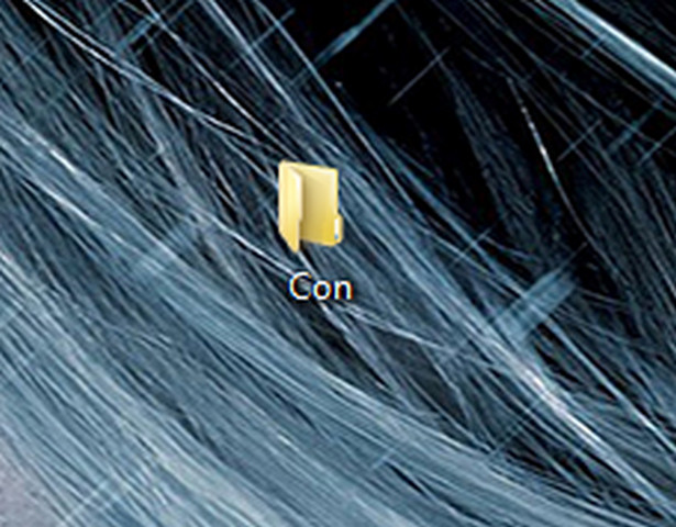 Почему нельзя в винде создать папку с названием Con