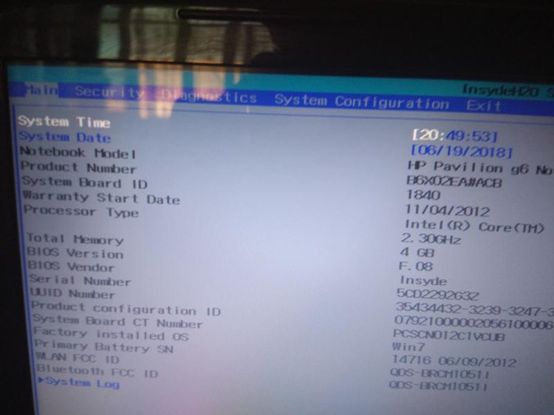 В BIOS отсутствуют вкладки Advanced и Boot. Нужно переустановить windows с загрузочной флешки. Как ее открыть - 1