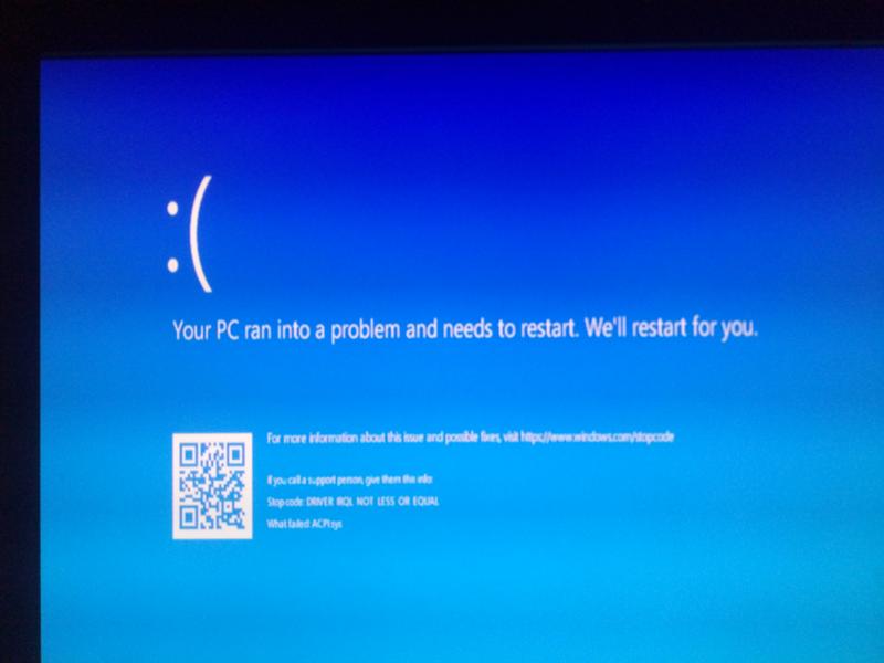 Типовые ошибки при установке Windows 10, компьютерная помощь на дому
