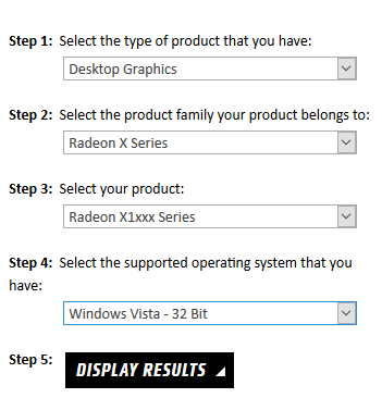 Помогите найти драйвер на Radeon x1300 x1550 series для Windows 7 32 bit