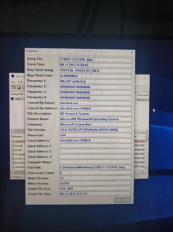 Windows 10 синий экран смерти BSoD