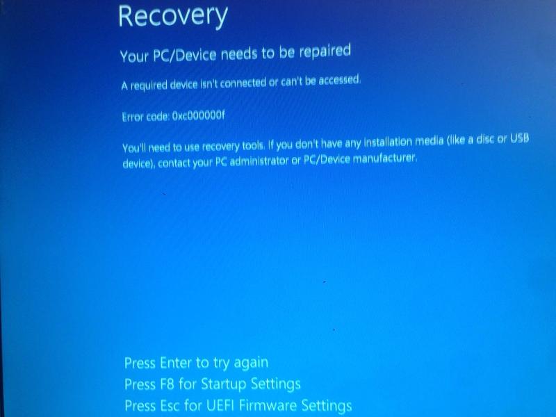 Не устанавливается WIndows 10 - 1