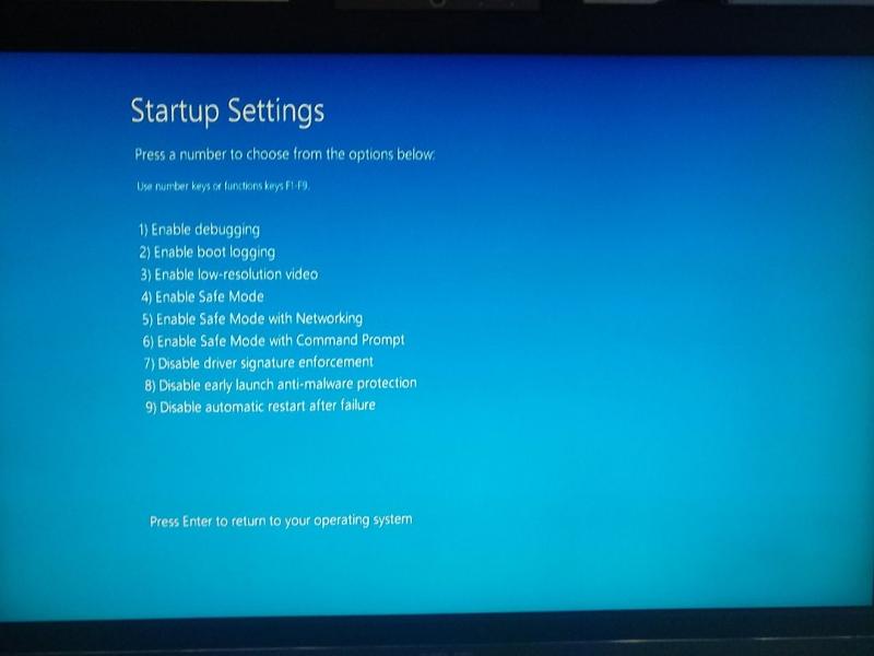 Синий экран Windows 10